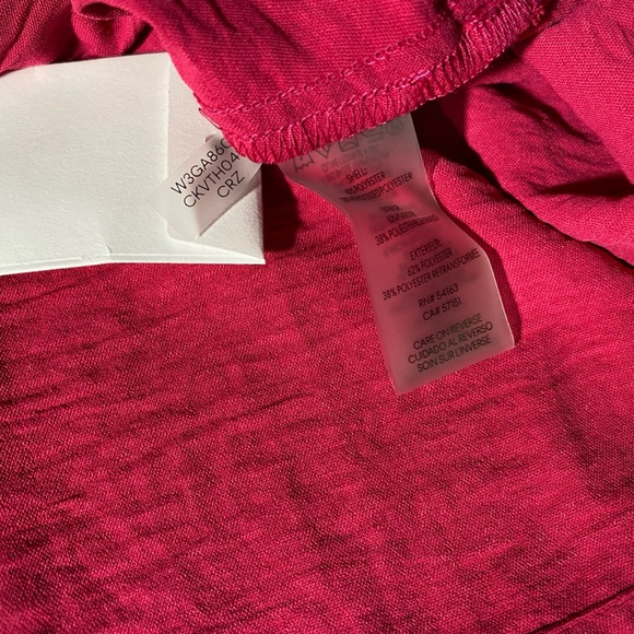 NEW Plus Size Calvin Klein Womens Faux Wrap Long Sleeve Blouse CerisePink $99 - Picture 8 of 9